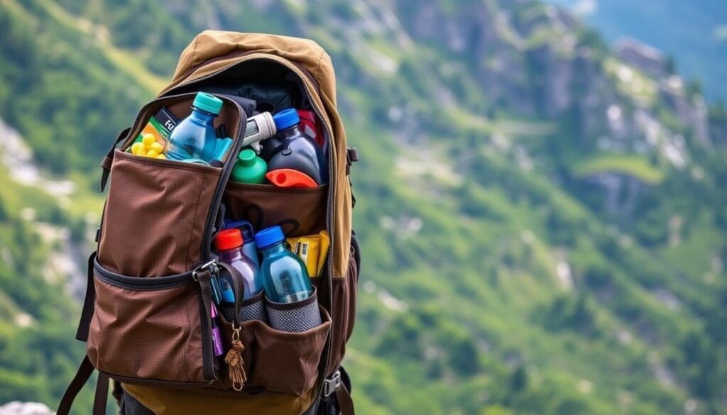 Chargement optimal du sac à dos de randonnée