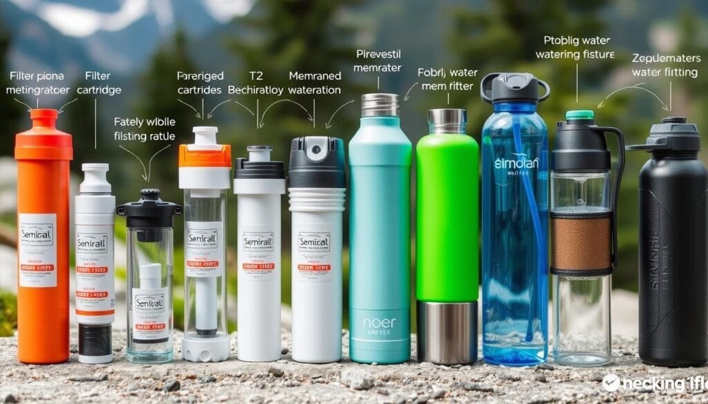 Comparaison de filtres à eau de randonnée