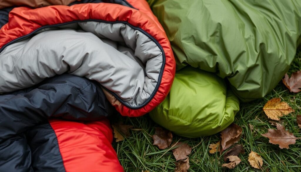 Matériaux de sacs de couchage pour randonnée